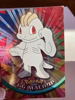 Machop #66 Pokemon Topps TV Animation Edition Black Label Card - Image 2