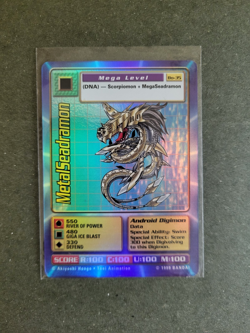 Digimon 1999 Bandai Holo Card Lot, MetalEtemon, MetalSeadramon, Piedmont, MINT - Image 5