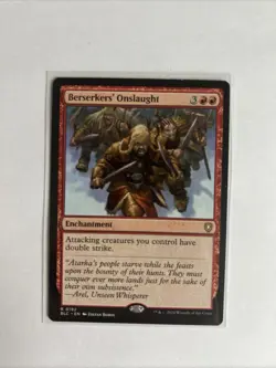 Berserkers' Onslaught MTG Magic the Gathering Card - Image 1