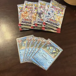 Prismatic Evolutions Booster individual Packs Lot of 18 Pokemon 18 Promo Cards - Image 3