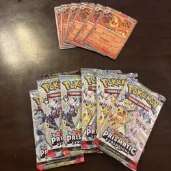 Prismatic Evolutions Booster individual Packs Lot of 18 Pokemon 18 Promo Cards - Image 4