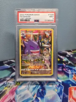 Pokemon TCG Gengar Trainer Gallery Card TG06/TG30 Lost Origin PSA 9 - Image 1