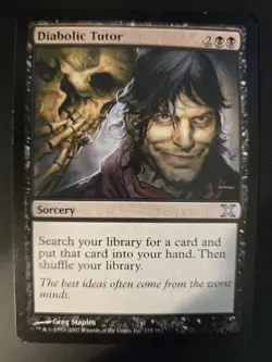 Diabolic Tutor DMG Core Set 10th Edition 10E MTG FREE SHIPPING - Image 1