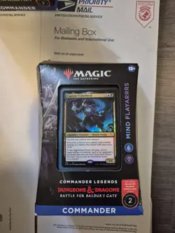 *Read*MTG Magic the Gathering Battle for Baldur's Gate Commander Deck mind flaya - Image 1