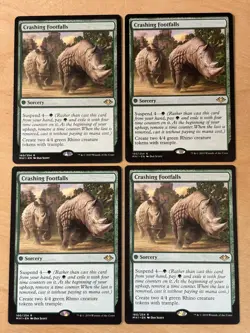 MTG Magic the Gathering 1x Crashing Footfalls Modern Horizons LP - Image 1