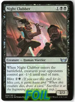 Night Clubber FOIL 89 Uncommon Streets of New Capenna NM/LP MTG - Image 1