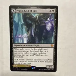 1 x Valki, God of Lies Tibalt, Cosmic Impostor - Kaldheim - Light Play - MTG - Image 1