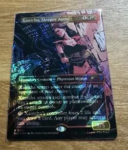 Magic the Gathering Secret Lair Encyclopedia HALO FOIL Xantcha, Sleeper Agent - Image 1