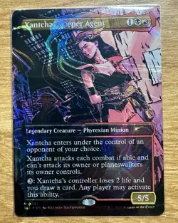 Magic the Gathering Secret Lair Encyclopedia HALO FOIL Xantcha, Sleeper Agent - Image 3
