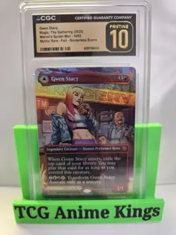 Gwen Stacy (0202) (Borderless) Marvel's Spider-Man Foil CGC 10 - Image 1