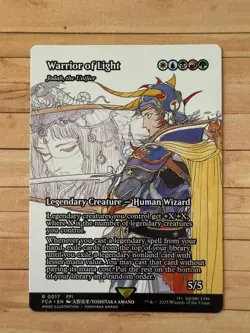 Warrior of Light SHOWCASE MTG Rare Magic: The Gathering Final Fantasy 1 Jodah - Image 1