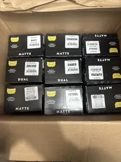 13 Boxes - EVERYTHING in Pictures Mixed Lot Of Dragon Shield Cases - Image 1