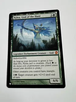 Magic the Gathering Nylea, God of the Hunt 166/260 (Theros) - Image 1