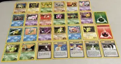 Pokemon Gym Heroes Lot of 27 Cards WOTC 2000 Vintage No Doubles & No Holos - Image 1