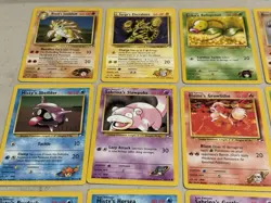 Pokemon Gym Heroes Lot of 27 Cards WOTC 2000 Vintage No Doubles & No Holos - Image 2
