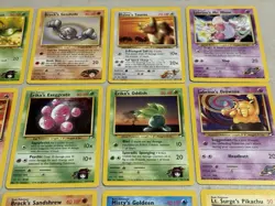 Pokemon Gym Heroes Lot of 27 Cards WOTC 2000 Vintage No Doubles & No Holos - Image 3