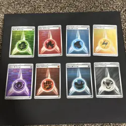 Pokemon Black Bolt & White Flare HORIZONTAL HOLO Basic Energy Complete Set of 8 - Image 1