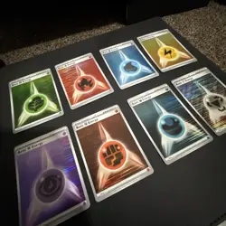Pokemon Black Bolt & White Flare HORIZONTAL HOLO Basic Energy Complete Set of 8 - Image 2