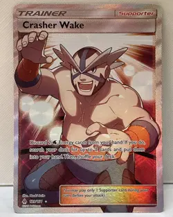 Crasher Wake Full Art Trainer 2018 Forbidden Light #129/131 EX-NM Pokemon TCG - Image 1