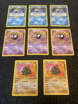 Pokemon TCG Vintage Fossil “First Edition”MINT”LOT OF (8) ~GASTLY/GOLDUCK/GOLEM - Image 1