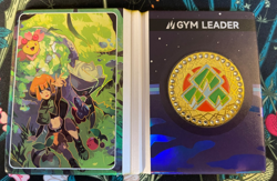 🔥PM-VS NO.018 Gym Badge Booklet Leafeon Roserade Non-TCG Pokemon Eif Origin 3.0 - Image 2