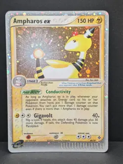 Ampharos ex 89/97 Dragon Holo Ultra Rare Pokemon TCG Nintendo WOTC e-reader MP - Image 1