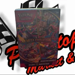 Pokemon Mega Evolution TCG PKC ETBs, Booster Bundle Box - Image 1