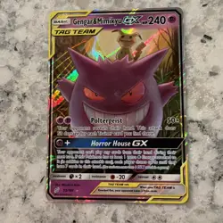 Gengar & Mimikyu GX 53/181 Sm-Team Up Holo MP Pokemon TCG - Image 1