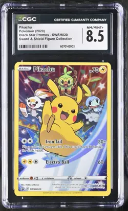 Pokemon English Pikachu SWSH020 2020 Black Star Promos - CGC 8.5 - Image 1
