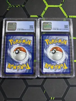 2021 Pokemon Fusion Strike Grass Energy Cgc 8. And Fire Energy Cgc 9.5 - Image 2