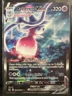 Pokemon TCG Hatterene VMAX GG47/GG70 Crown Zenith Galarian Gallery NM - Image 1