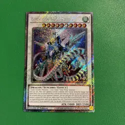 Yugioh! Crystal Clear Wing Synchro Dragon - RA04-EN059 - Platinum Secret Rare - - Image 1