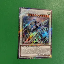 Yugioh! Crystal Clear Wing Synchro Dragon - RA04-EN059 - Platinum Secret Rare - - Image 2