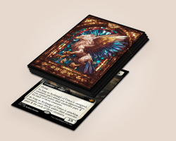 Mtg Sleeves: Stained Griffin 100Ct Top Quality Card Sleeves! Foil/Holo No Logo - Image 2