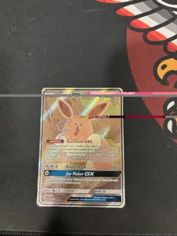Eevee GX SM233 Full Art Holo Promo Card NM Condition with Sleeve and Top-Loader - Image 1