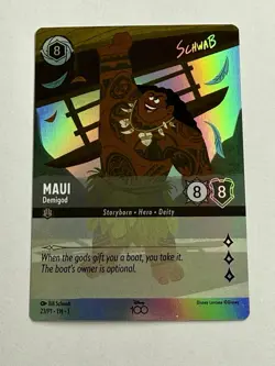 Maui Demigod Disney Lorcana 23/P1 EN1 D100 Collector's Edition Holo NM card tcg - Image 1