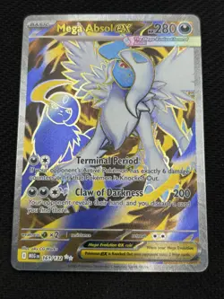 Pokemon TCG Card Mega Absol ex 161/132 Mega Evolution Ultra Rare Full Art - NM - Image 2