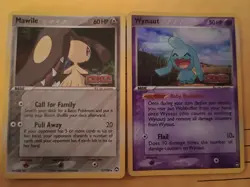 Pokemon Card Ex Power Keepers Mawile 17/108 & Wynaut 70/108 Reverse Holo Stamped - Image 1