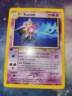 Neo Revelation 1st Edition Starmie #25/64 Rare Vintage WOTC Pokemon Card - Image 1
