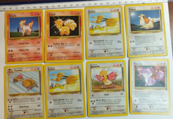 Lot of 8 1995 Pokemon cards in excellent condition Vulpix Ponyta Doduo Pidgey... - Image 1