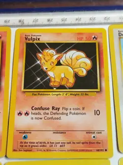 Lot of 8 1995 Pokemon cards in excellent condition Vulpix Ponyta Doduo Pidgey... - Image 3