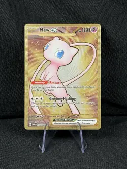 Pokemon TCG Mew EX Metal Gold NM 205/165 Scarlet & Violet 151 Promo Card - Image 1