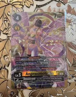 Digimon Card Game Alt Art Angewomon ACE BT15-038 SR - Image 1