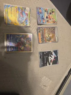 Lot Of 5 Holographic Pokemon Cards Random - Image 1