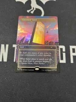 Foil Secret Lair Command Tower 1994 x1 Magic Cards MTG Spider-Man - Image 1