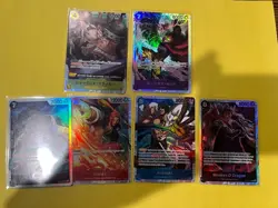 One Piece SR Lot of 6 Cards Japanese And English Shanks Monkey aramaki Sengoku - Image 1