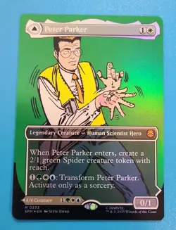 MtG SPM Peter Parker / Amazing Spider-Man #232 Borderless FOIL - Image 1