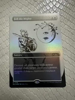 Fell the Mighty (Rainbow Foil) Secret Lair Drop D&D MTG NM - Image 1