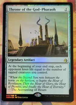 Throne of the God-Pharaoh (Foil) MTG Amonkhet (AKH) (NM) - Image 1