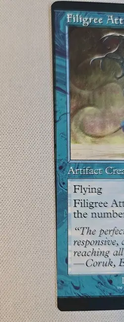 Filigree Attendant (Retro) [The Brothers' War Commander] MTG Misprint Miscut! - Image 2